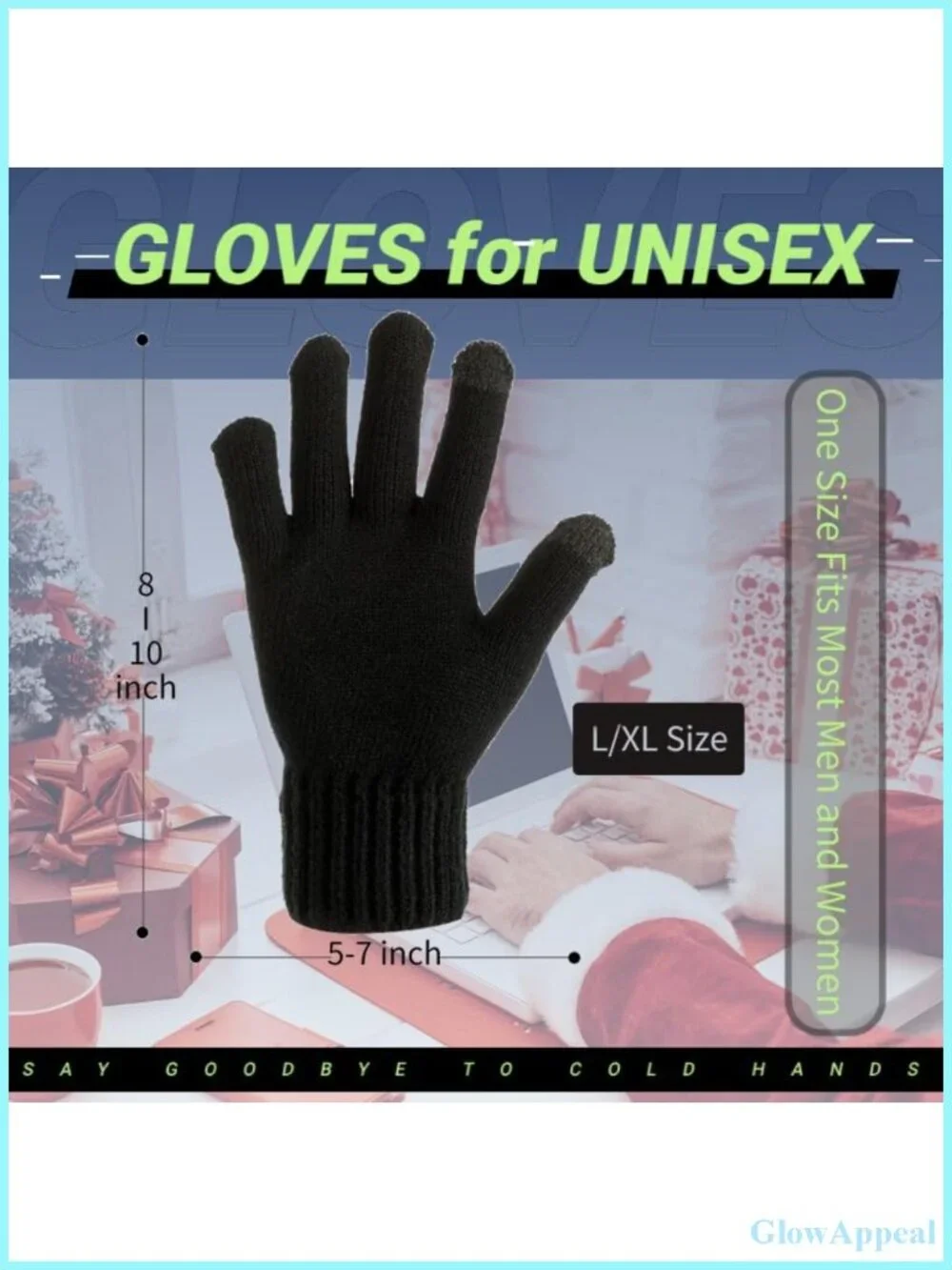 USB Heated Gloves for Women Men - Touchscreen Thermal Winter Knit Lightweight